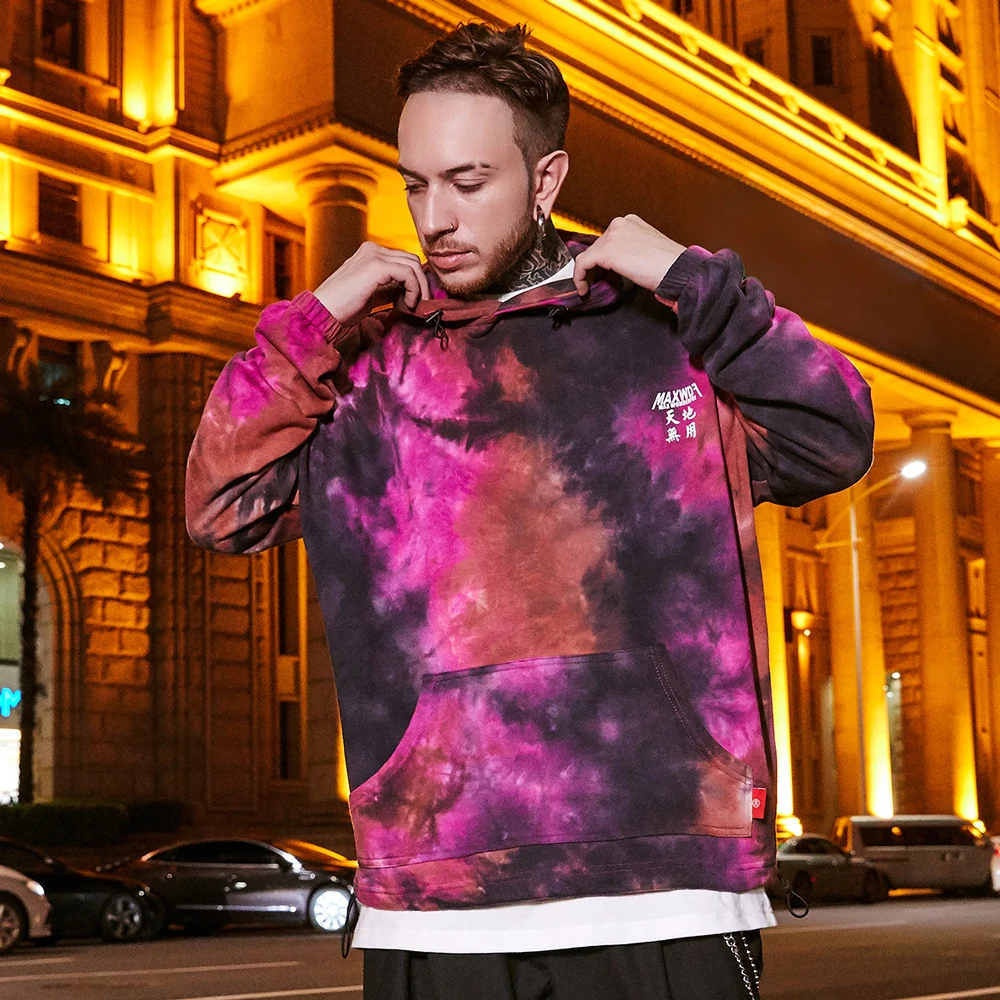OSCN7 High Street цветные толстовки с защитой для мужчин брендовая одежда зимняя Японская уличная хараджуку свитшот с капюшоном для мужчин s B0475