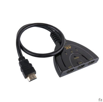 

500 Pcs 4K *2K 3 Ports HDMI Splitter 1080P 3D HDMI Switcher for PS4 HDMI Switch Cable for Xbox 3 In 1 Out