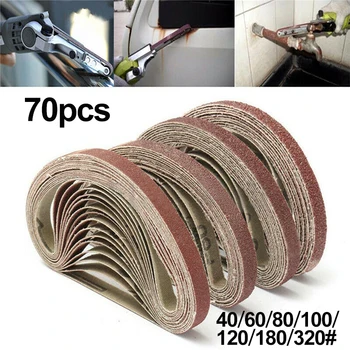 

Tools Sanding Belts Supplies 70pcs 0.39x13\\\\\\\\\\\\\\\" 40/60/80/100/120/180/320 grit