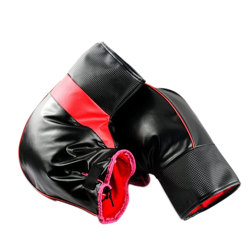 Winter Cold-proof Thick Warm Leather Cover Cycling Gloves Windproof Waterproof Electromobile Electric Motorcycle Handlebar Glove