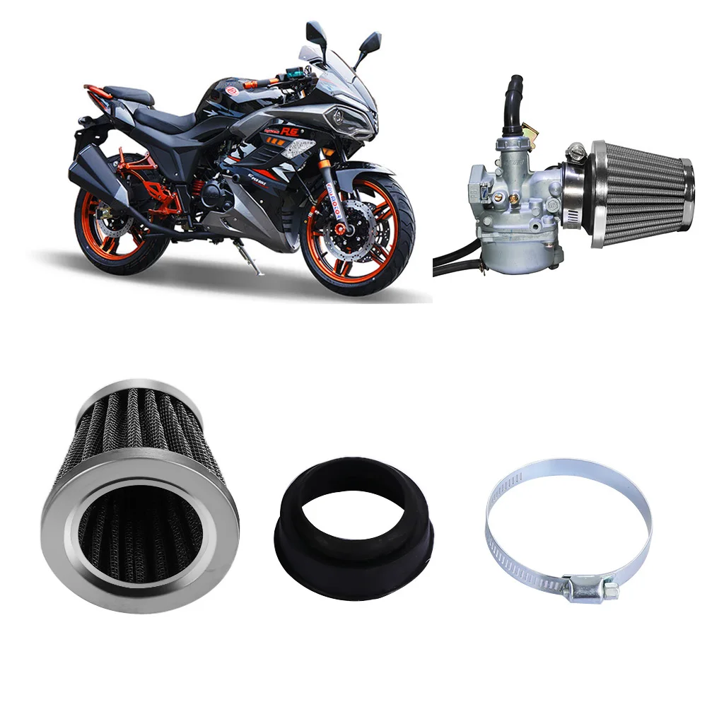 Air filter motorcycle air filter air filter cleaner motocross air filter Universal Motorcycle Air Filter Motorbike Carburetor Air Intake Pipe Mushroom Head 35mm-60mm Repalcement