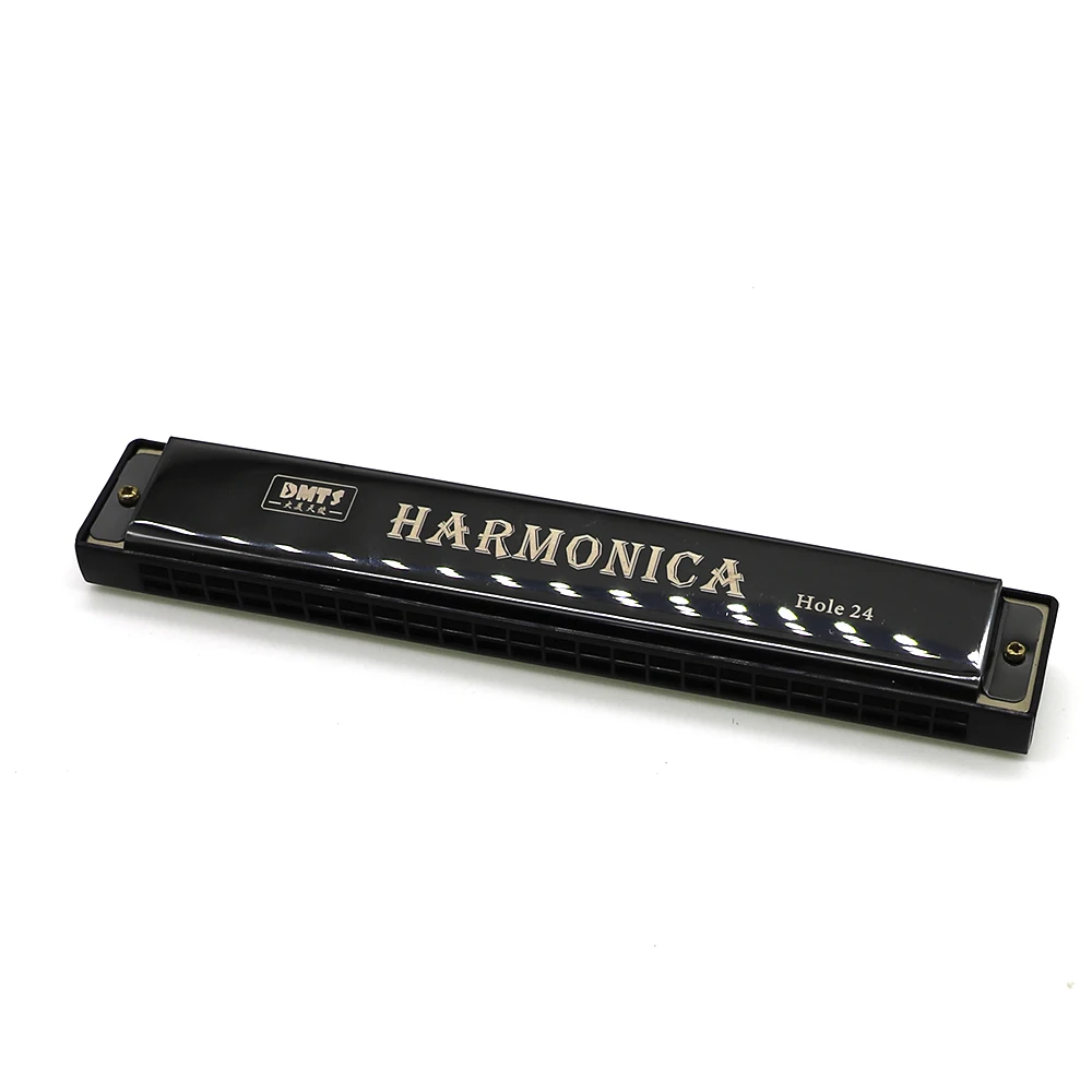 

24 Holes Key of C Harmonica Chrome Color Blues Jazz Rock Folk Music Musical Instrument Harmonicas