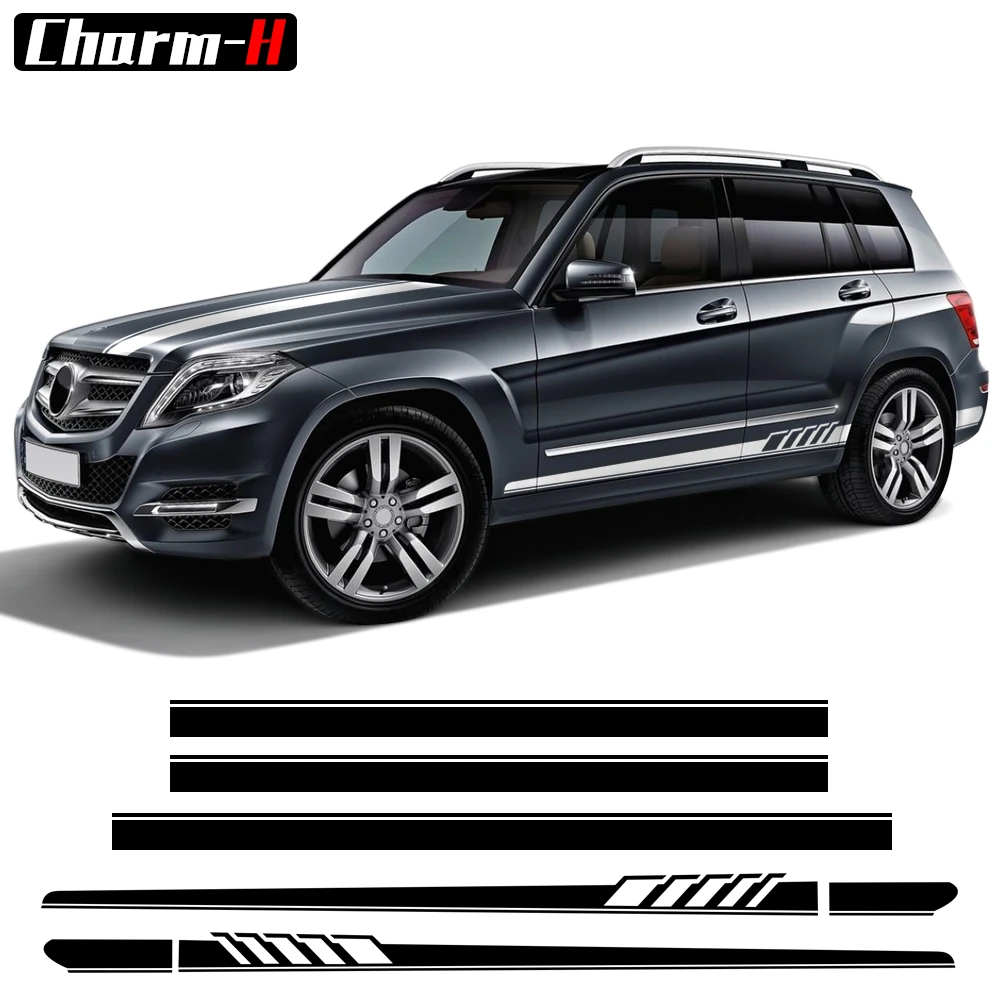 Enlighten nul synonymordbog Edition 1 Stripes Kit Side Skirt Decal For Mercedes Benz GLE GLK ML Class  AMG W164 W166 GLE350 GLE400 GLK350 ML350 Accessories|Car Stickers| -  AliExpress