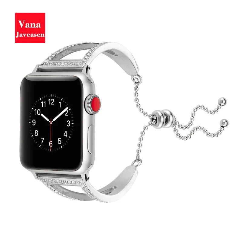 Вана Javeasen свет роскошный ремешок для часов для Apple iWatch 1/2/3 серии женский браслет, ремешок для наручных часов iwatch, ремешок 42 мм, 38 мм, ремешок