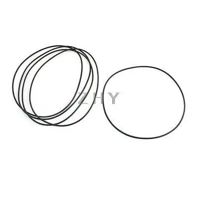 

120mm x 2mm Round Rubber Oil Seal O Ring Gasket Washer Black 5 Pcs