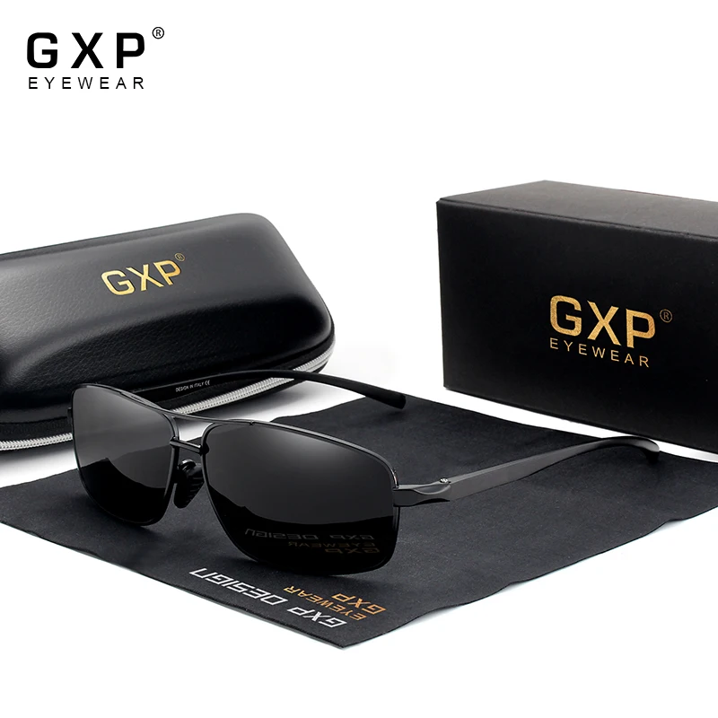 Солнцезащитные очки GXP квадратные для мужчин и женщин алюминиево-магниевые