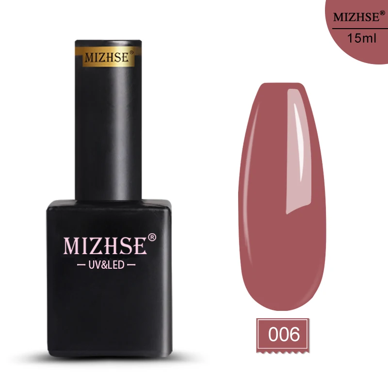 E006 MIZHSE 15 мл 72 цвета Гель-лак для ногтей гибридные Лаки УФ светодиодный все для маникюра замочить от длительного Блестящий Гель-лак для ногтей - Цвет: E006