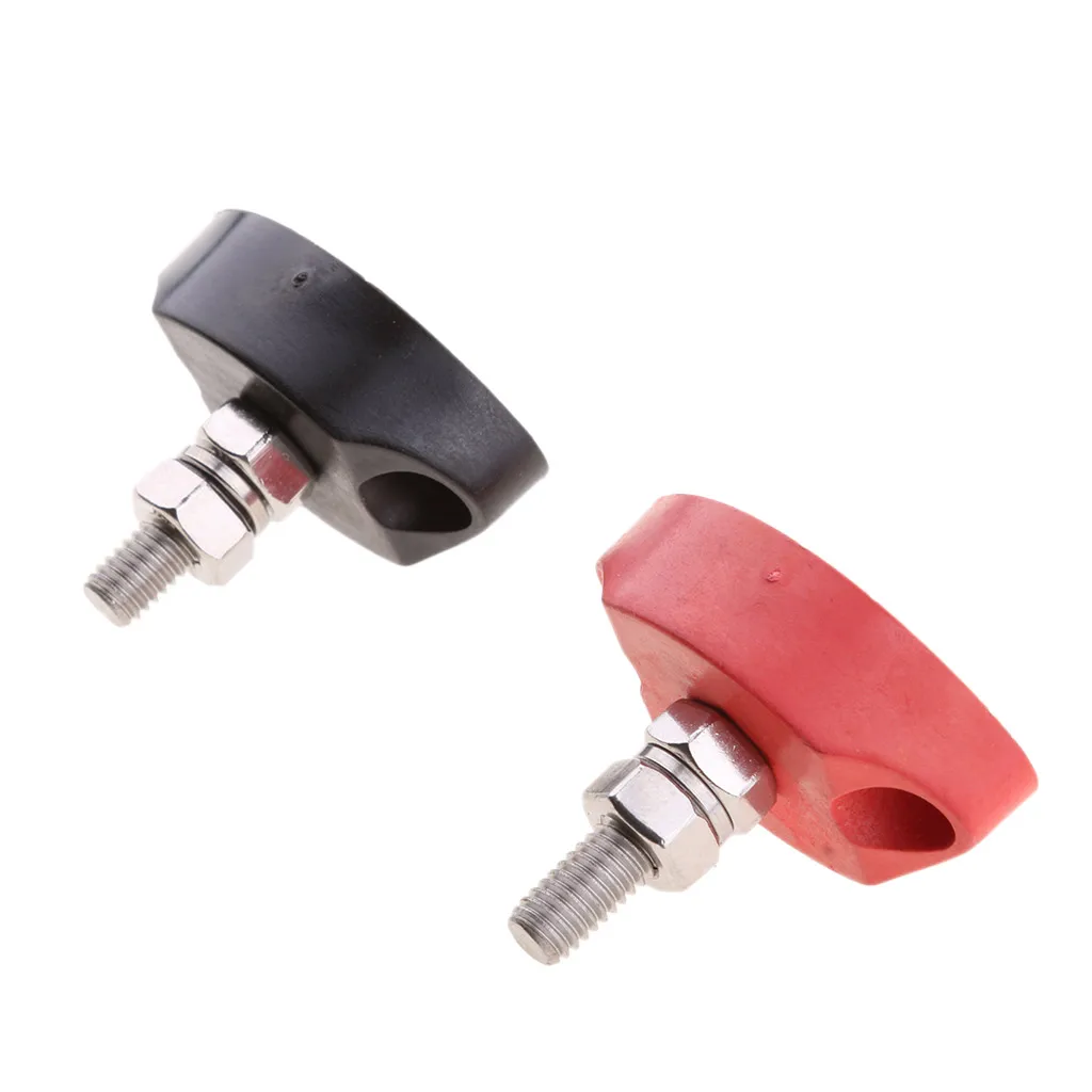 Red and Black Wire Terminal Junction Block Post for Marine Boat Yachts 10mm