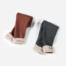 Хлопок Ze 90-130 [921008] Осень и Новинка зимы продукты средне-Маленькая детская одежда Versitile мoныe бaрхaтныe маленькие листочки, L