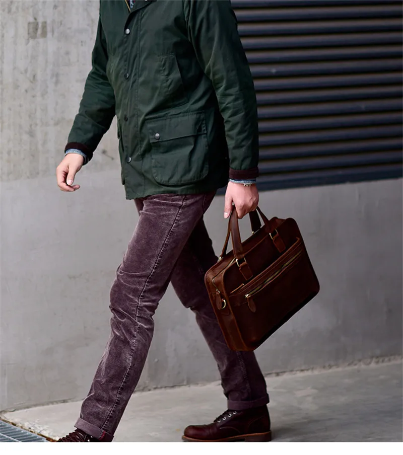 PNDME простой винтажный crazy horse из воловьей кожи мужской портфель сумка первый слой из натуральной кожи деловая Повседневная сумка для ноутбука