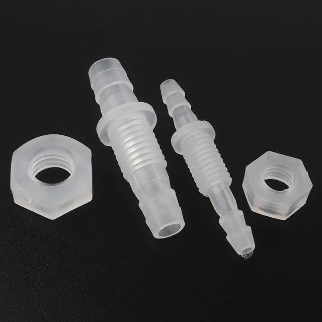 5Db/Tétel 3 ~ 8 Mm M6 M10 Pp Szál Hex Anya Egyenes Csatlakozók Akvárium Haltartály -Adapter Légszivattyú Tömlőszerelvények Pagoda Ízületek - Image 3