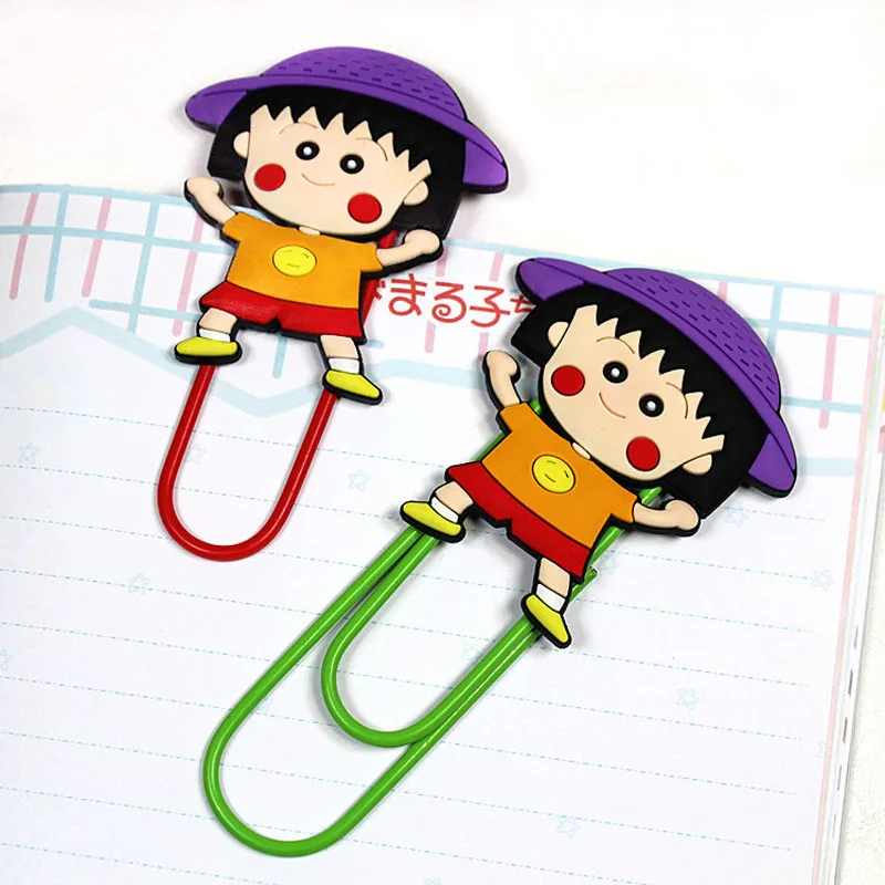 1 шт. Kawaii Sakura Maruko Clip планировщик бумажный зажим материал Эсколар закладки для книг канцелярские принадлежности Школьные принадлежности Papelaria