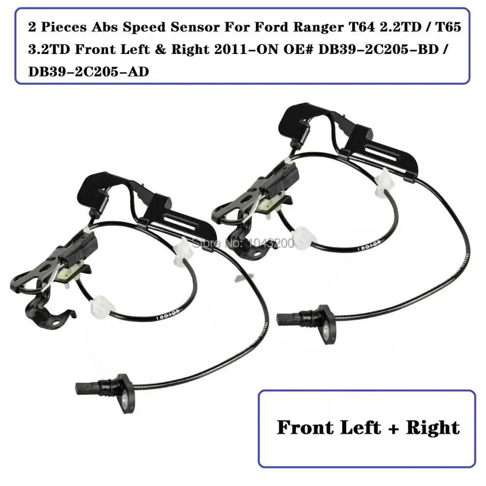 Front Sides Abs Speed Sensor For Ford Ranger T64 2.2TD / T65 3.2TD OE