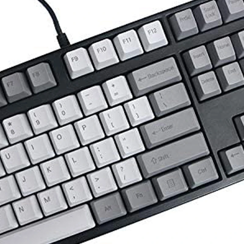 104 Keycap группа выгравирована белая PBT двухцветная Кепка для впрыска подходит