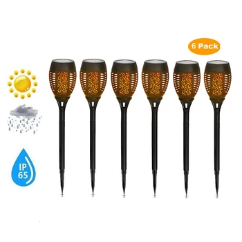 

2-8pcs Solar Flame Light Flickering lawn lamp LED Solar Flame Lights Outdoor LED Garden Lighting Waterproof Automatically Landsc