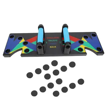 

9 in 1 System Body Building Fitness Push Up Board Pair Pushup ABS Engineering Plastic Bars Stands Body Training Trainer