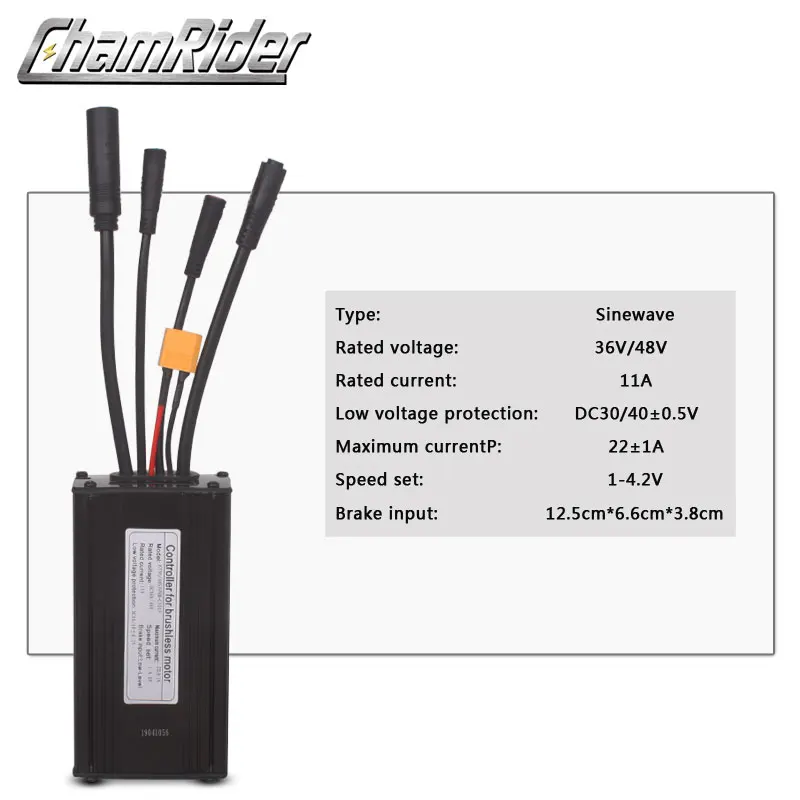 Водонепроницаемый разъем 36V 48V 500W 22A 9 Mosfet Электрический велосипед бесщеточный контроллер синусоидальный сигнал KT серии Поддержка светодиодный ЖК-дисплей