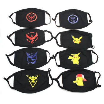 

1pcs Pokemon Pikachu Mask Cartoon Anime Mask Adult Reusable Washable Dustproof Mouth Washable Cute Mask