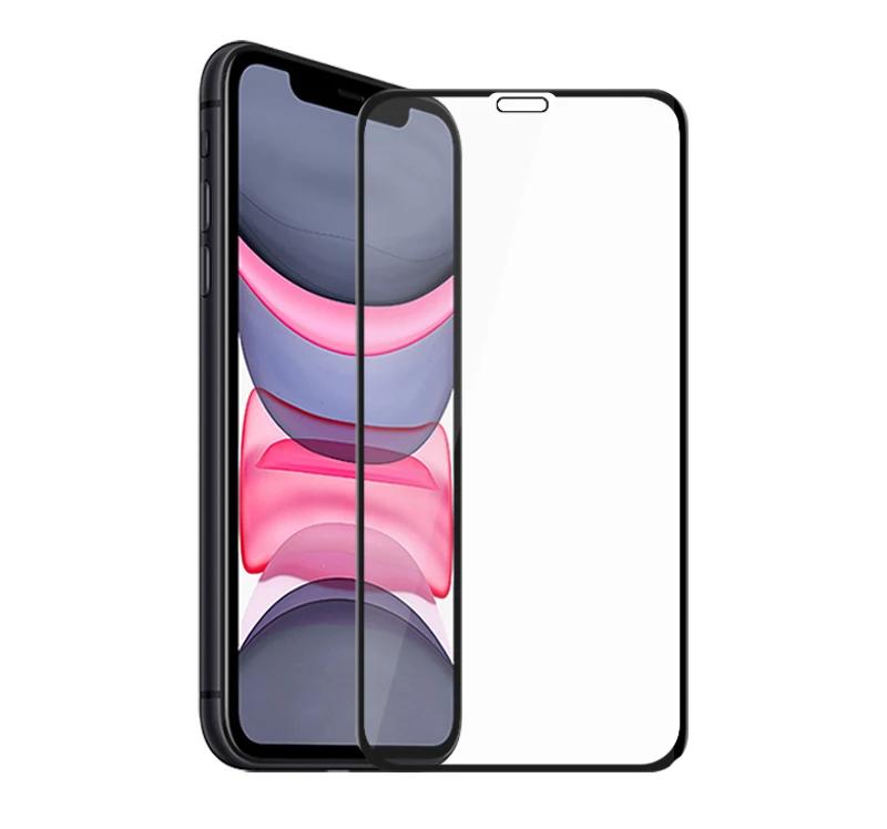 Thouport для iPhone 11 Pro Max полная пленка из закаленного стекла для Apple iPhone 11 стеклянная Защитная пленка для iPhone 11 профессиональные очки - Цвет: Black