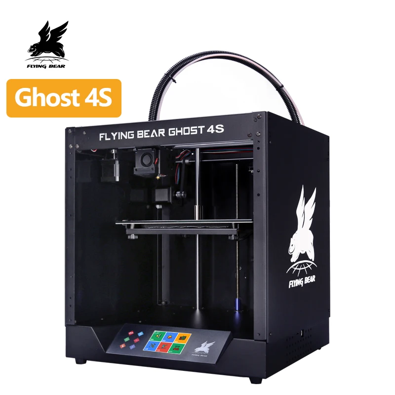 Популярный Flyingbear-Ghost4S 3d принтер Полный металлический каркас 3d принтер diy набор с цветным сенсорным экраном