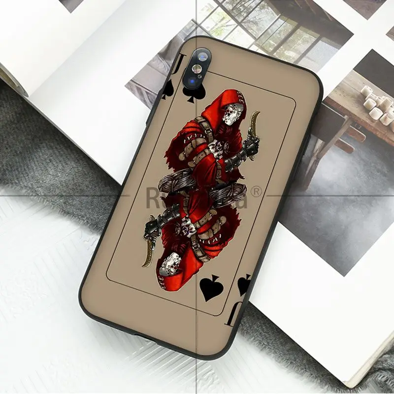 Poker Spades A joker Spades K.