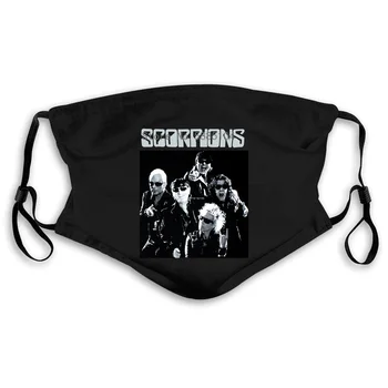 

SCORPIONS BAND BLACK HEAVY METAL HARD ROCK MSG KINGDOM COME ACCEPT Print Harajuku Men Mouth Mask Women's kid PM2.5