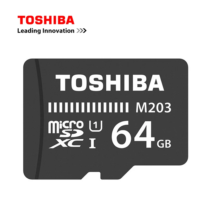 TOSHIBA флэш-карта памяти M203 100 МБ/с. Microsd карты UHS-I 128 Гб 64 ГБ Памяти SDXC 32 Гб оперативной памяти, 16 Гб встроенной памяти SDHC U1 Class10 FullHD TF карта для Android - Емкость: 64 ГБ