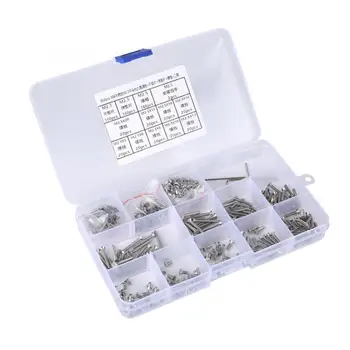

662Pcs SUS304 M2.5 Countersunk Hex Socket Screws Nuts Flat Washers Spring Gaskets Assortment Kit Fasterner Tools