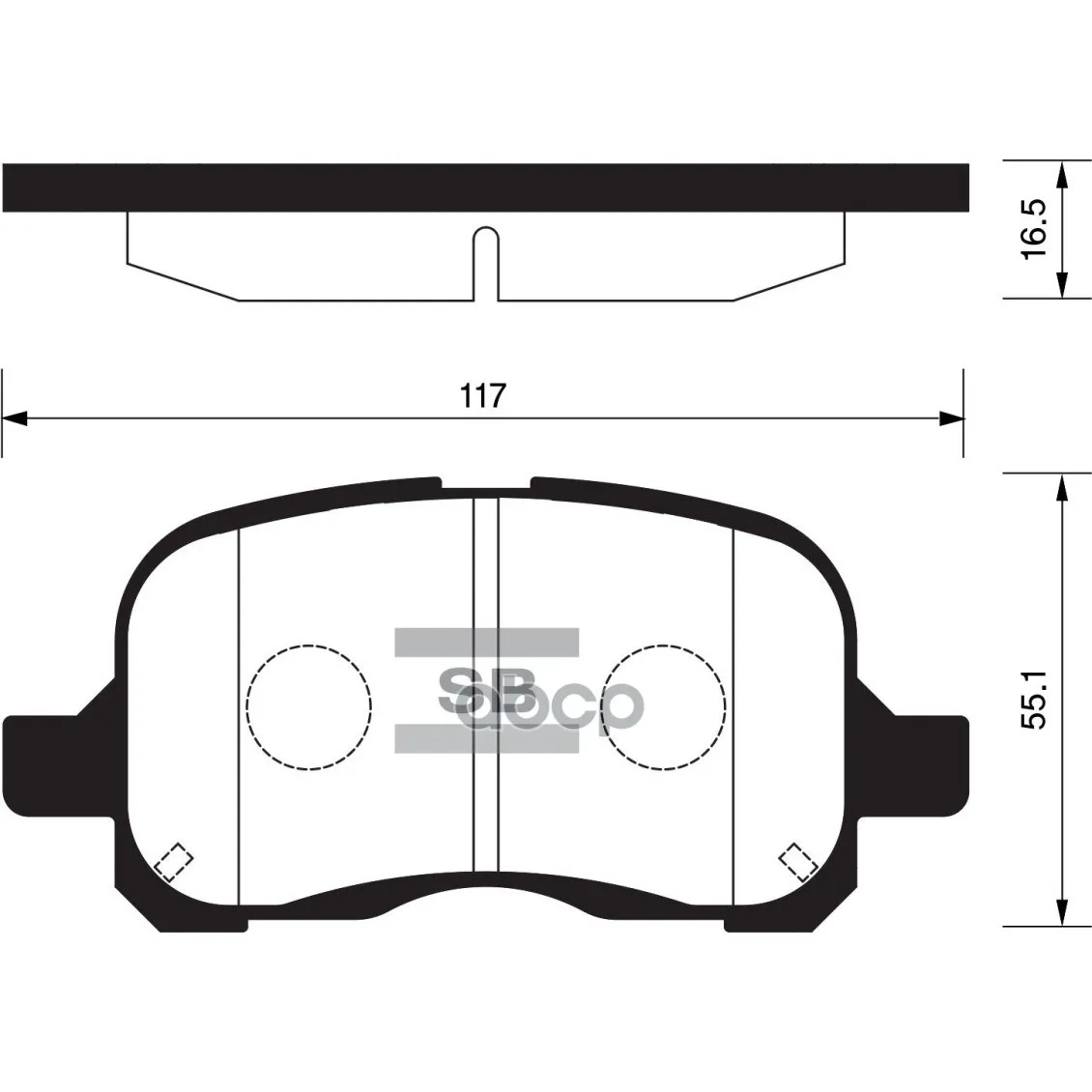 Колодки Тормозные Toyota Corolla 1.4/1.6 97-02 Передние Sangsin Brake Sp1270 Sangsin brake арт. SP1270