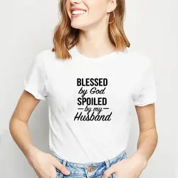 Belissed BY GOD Harajuku футболка женская уличная хлопковая Футболка Femme черные белые шорты рукав женская футболка Топы
