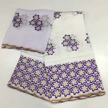 

Latest African Cotton Lace Fabric 2019 High Quality Nigerian French Pure Cotton Embroidery Lace Swiss voile Lace Fabric lc66-755