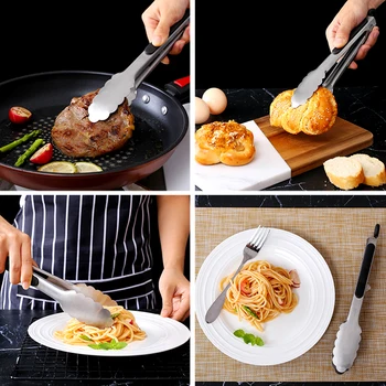 Stainless Steel BBQ Tongs 4