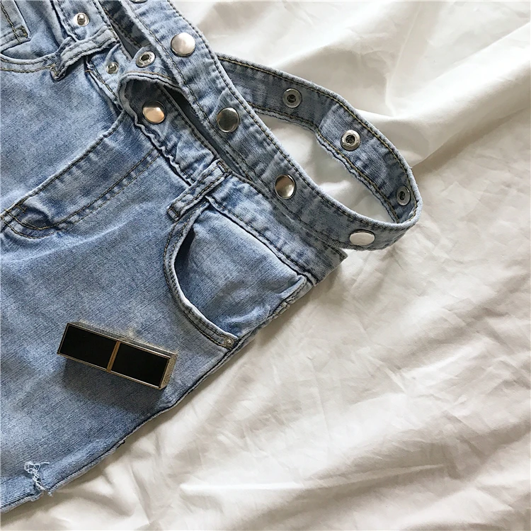 Hole-tight jeans design sense waistband nine-minute pants pencil pants women