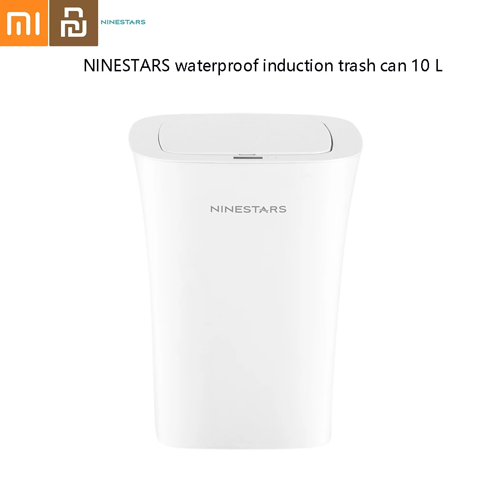 Xiaomi NINESTARS водонепроницаемый индукционный мусорный бак 10 литров IPX3 жизнь водонепроницаемый индукционный открытие регулируемое расстояние