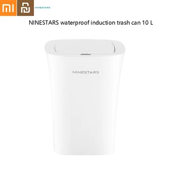 

New Xiaomi NINESTARS waterproof induction trash can 10 liters IPX3 life waterproof induction opening adjustable distance