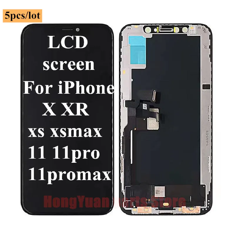 Display Lcd 5 Pezzi Per Iphone X Xr Xs Max Sostituzione Touch Screen Per Iphone 11 11 Pro Max Pantalla Aaa + + 3D Touch No Dead Pixel