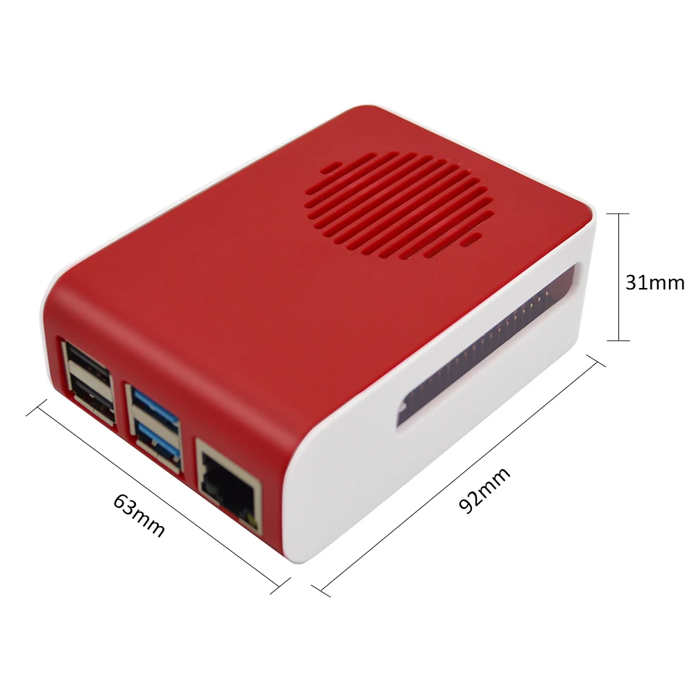Чехол для Raspberry pi 4B новый защитный чехол с антибликовым охлаждающим вентилятором