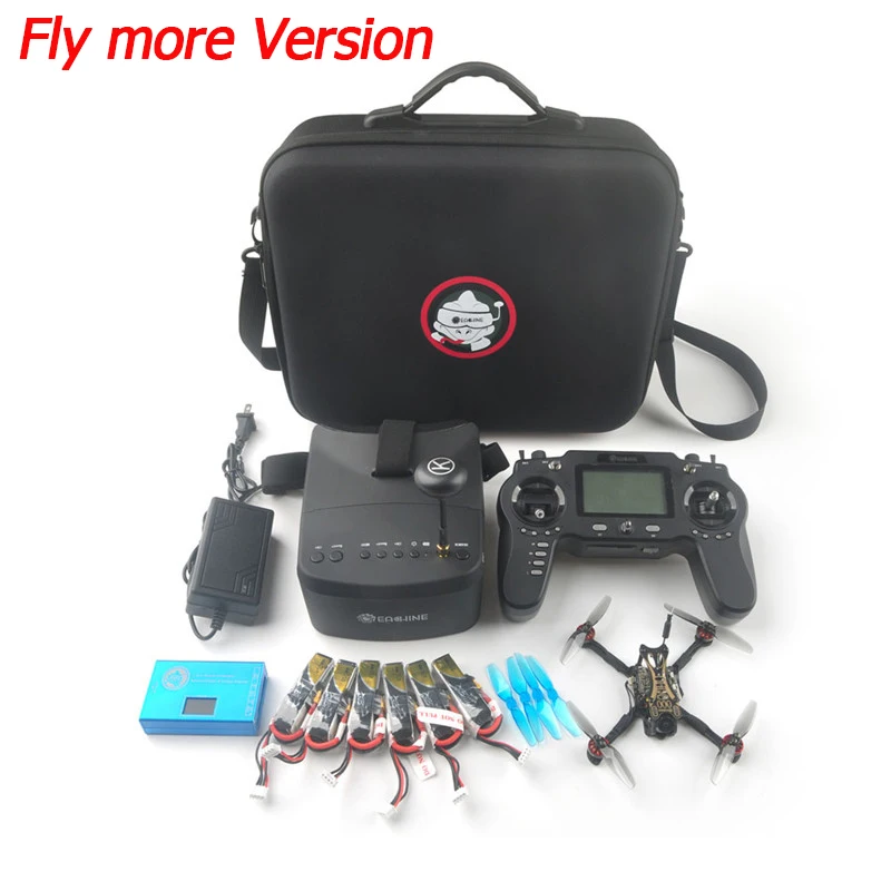 Предоплата Eachine новичок-III 135 мм 2-3S 3-дюймовый FPV гоночный Дрон RTF& Fly more w/5,8G 40CH EV800 очки 2,4G ER8 передатчик - Цвет: Fly more