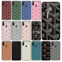 Goyard Design étui de téléphone de marque de luxe housse de luxe pour Xiaomi Xioami Mi 8 Mi8 Se accessoires de téléphone portable souple noir(China)