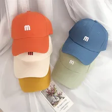 Женская и мужская кепка, изогнутый солнцезащитный козырек, светильник с буквенным принтом, одноцветная бейсболка, уличная Кепка От Солнца, регулируемая Спортивная Кепка