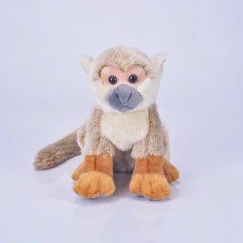 

[Top] Zoo 43cm Simulation Lifelike Squirrel monkey Plush Toy Soft monkey Stuffed Animals doll Birthday christmas Gift for kids