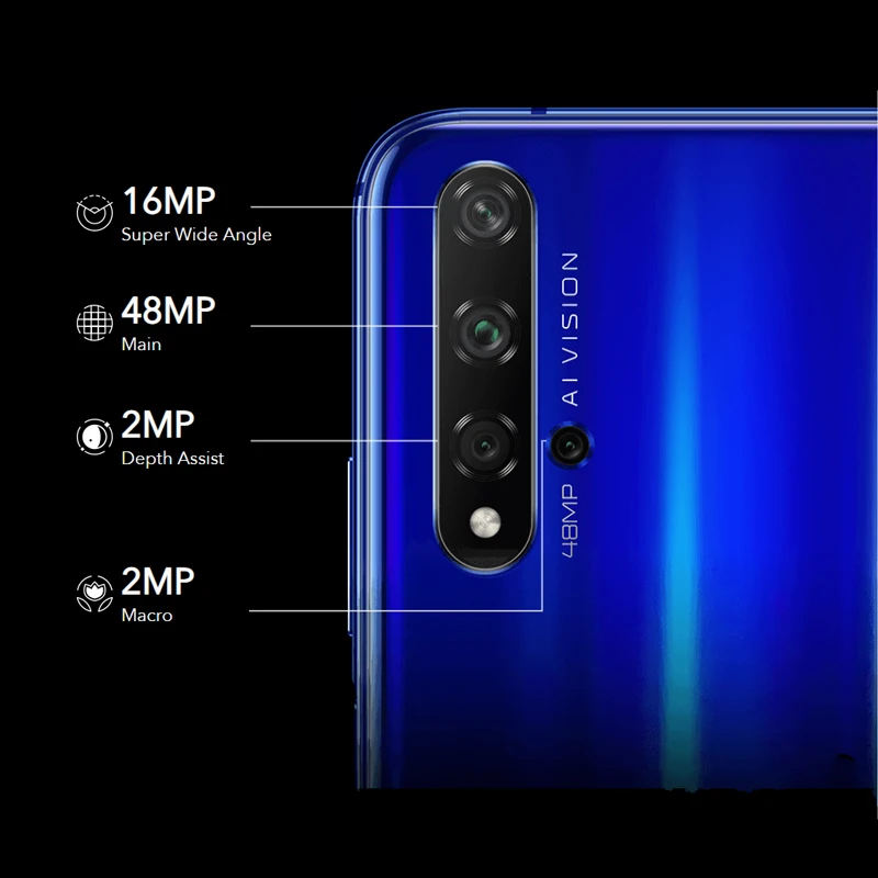 Глобальная версия Honor 20 смартфон 6G 128G Kirin 980 Восьмиядерный 48 МП четыре камеры 6 26