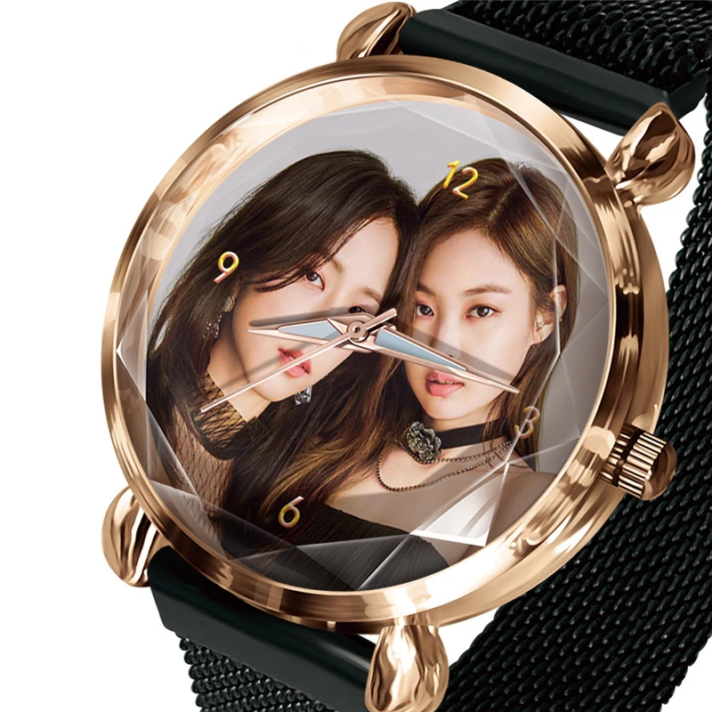 Women Watch magnet Lovers Bracelet Watches Diy Can 1 piece Custom You Photo LOGO Picture Clock Machining Hour Drop Shipping Gift afbeelding
