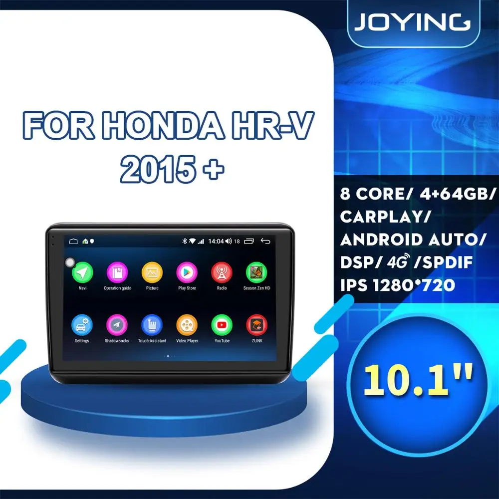 Автомобильная стереомагнитола 10 1 дюйма IPS Android для Honda H-RV HRV 2015 + левый привод GPS без