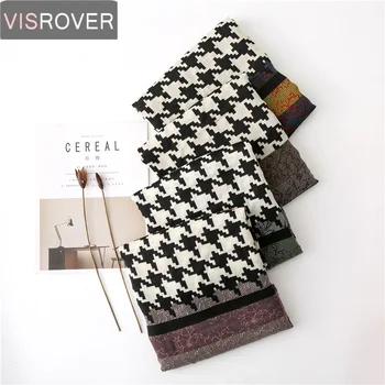 

Visrover 5 Color Beach Scarves Luxury Brand Hound Stooth Check Scarf Hijab Women Scarfs Fashion For Summer Pareo Lady Wholesales