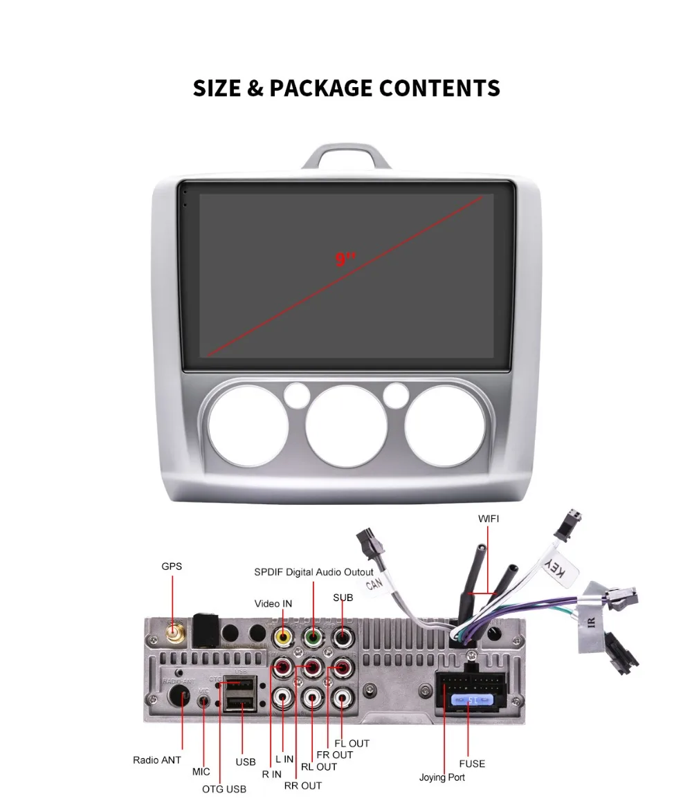 Best JOYING one din 9"car radio Android 8.1 Octa Core2GB IPS screen support WIFI/SWC/Fast Boot GPS head unit For Ford Focus 2005-2012 18 Best JOYING one din 9"car radio Android 8.1 Octa Core2GB IPS screen support WIFI/SWC/Fast Boot GPS head unit For Ford Focus 2005-2012 18