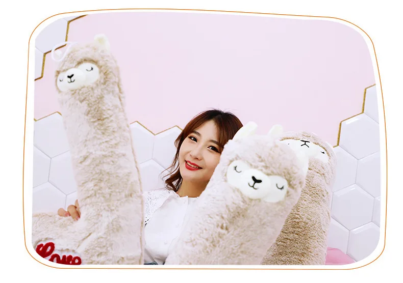 60-100 см милая плюшевая игрушка Альпака Vicugna Pacos японские мягкие милые Alpacasso Овцы ламы куклы животных для детей подарок для девочек