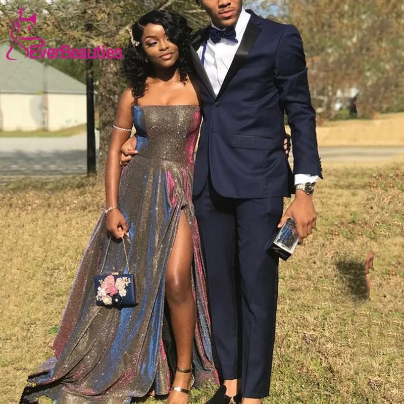 Robe De Soiree милое платье для выпускного вечера блестящее платье для выпускного вечера с блестками Vestido Formatura вечернее платье с разрезом сбоку vestidos De Gala