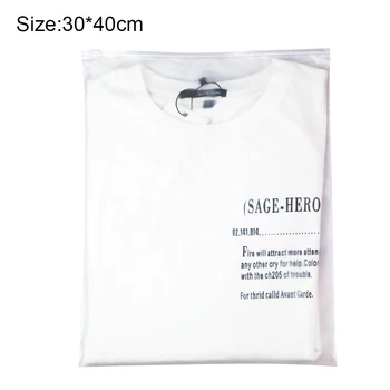 

50pcs Clothes Storage Waterproof Self Sealing Leak Proof Reusable Container Ziplock Bag Accessories Zipper Clear Package Frosted