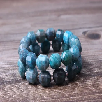 

Lan Li Fashion Jewelry Apatite 12x10.5mm Loose Beads Round Bead Bracelet Necklace Suitable For Men And Women Diy Charm Amulet